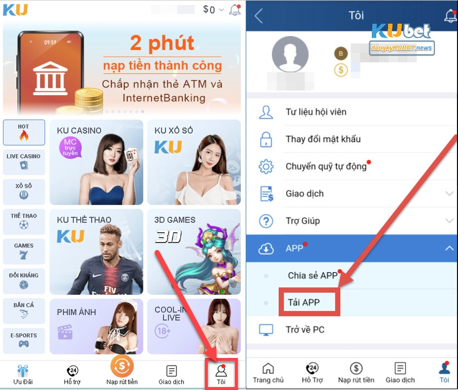 Hướng dẫn thao tác tải app Kubet siêu đơn giản trên Android